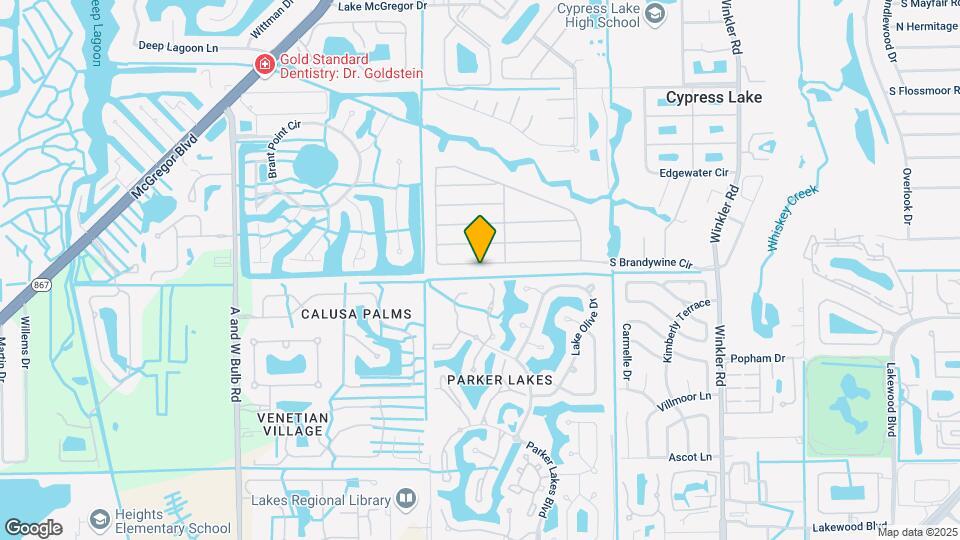 1252 S Brandywine Cir Map and Location Details