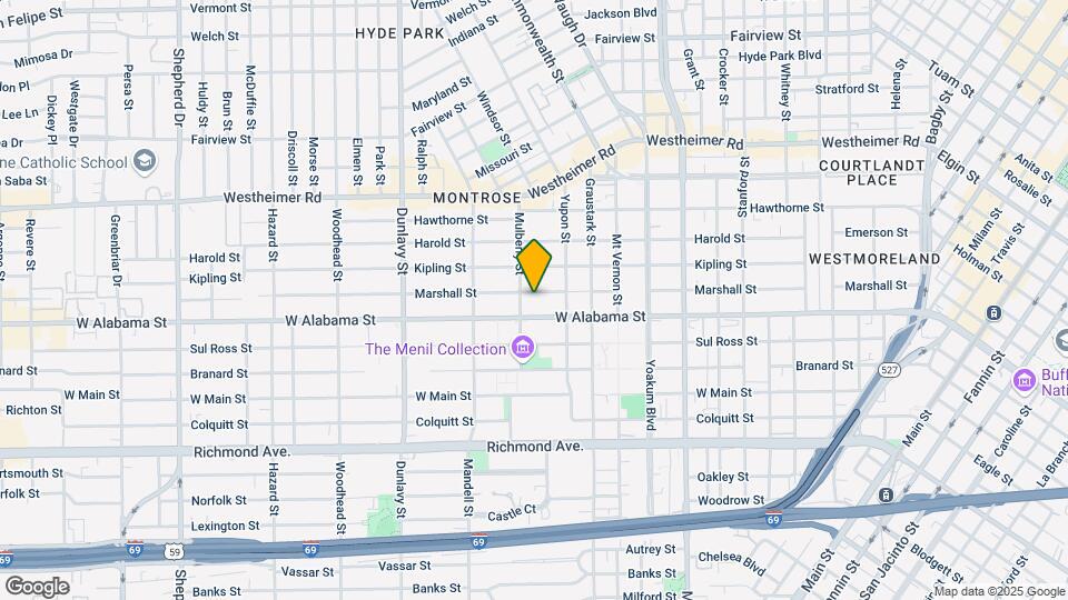 1421 Marshall St Map and Location Details