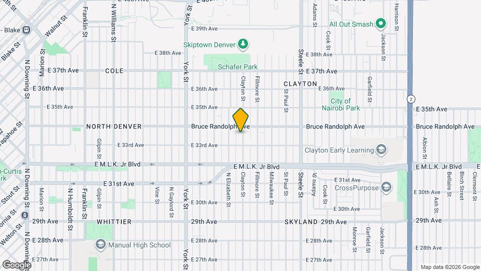 3335 Clayton St Map and Location Details