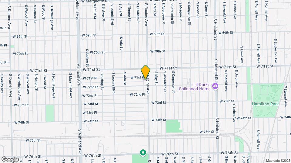 7146 S Racine Ave Map and Location Details