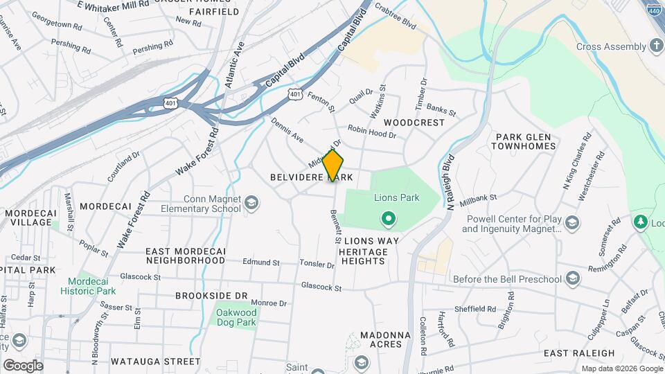 1805 Bennett St Map and Location Details