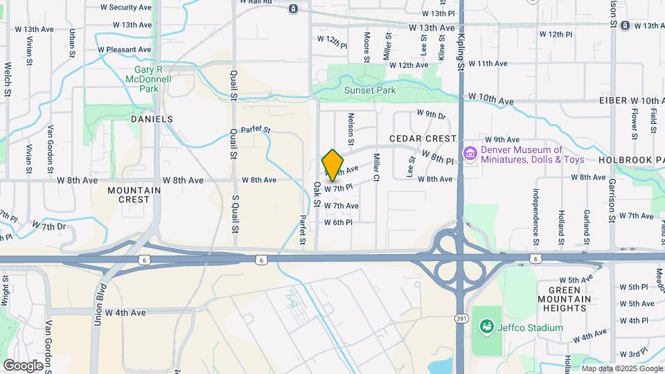 10685 W 7th Pl-Unit -1 Map and Location Details