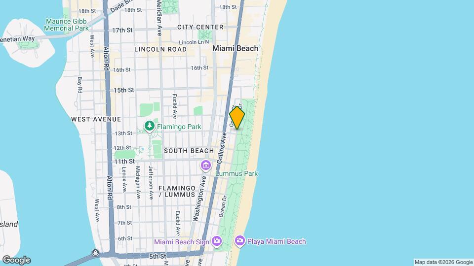 1360 Ocean Dr Map and Location Details