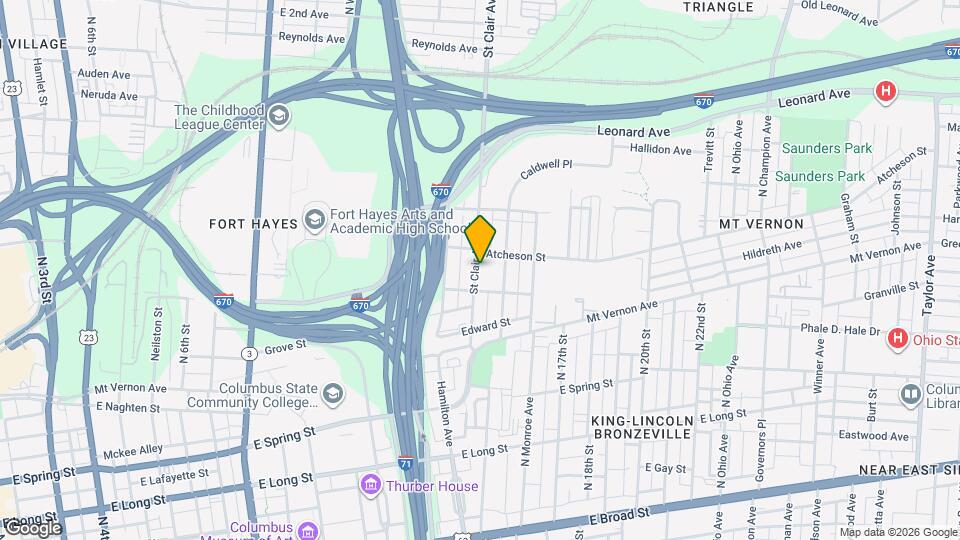 412 St Clair Ave Map and Location Details