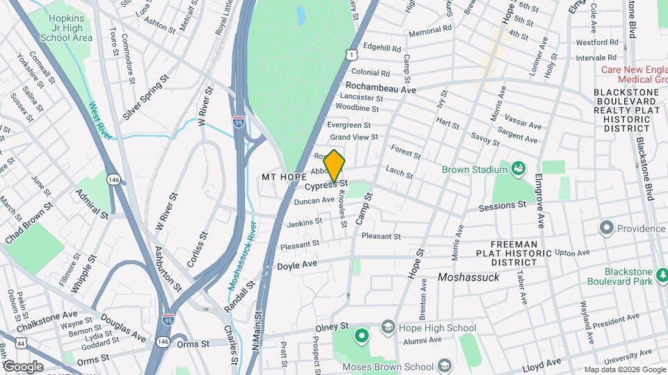 63 Cypress St, Unit 3 Map and Location Details