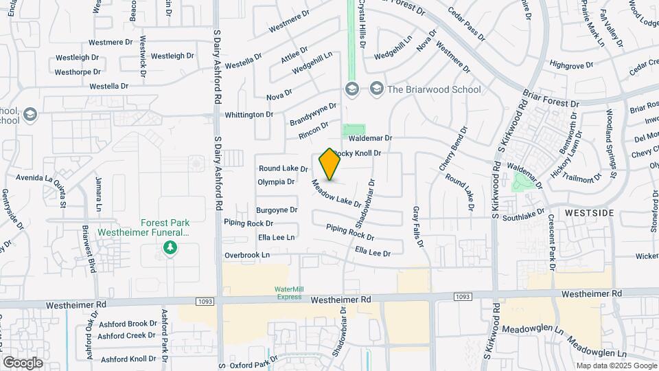 2106 Shadybriar Dr Mapa y Detalles de la Ubicación
