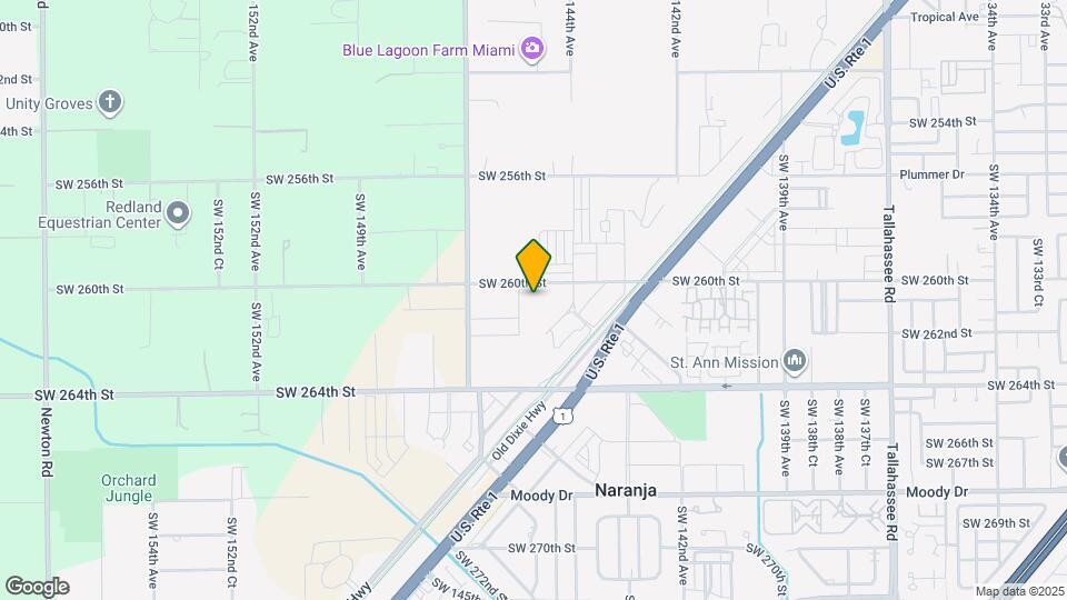 14507 SW 261st St Mapa y Detalles de la Ubicación