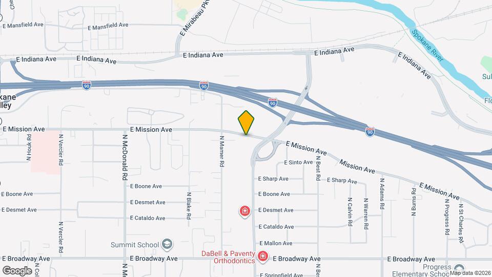 13816 E Mission Ave Mapa y Detalles de la Ubicación