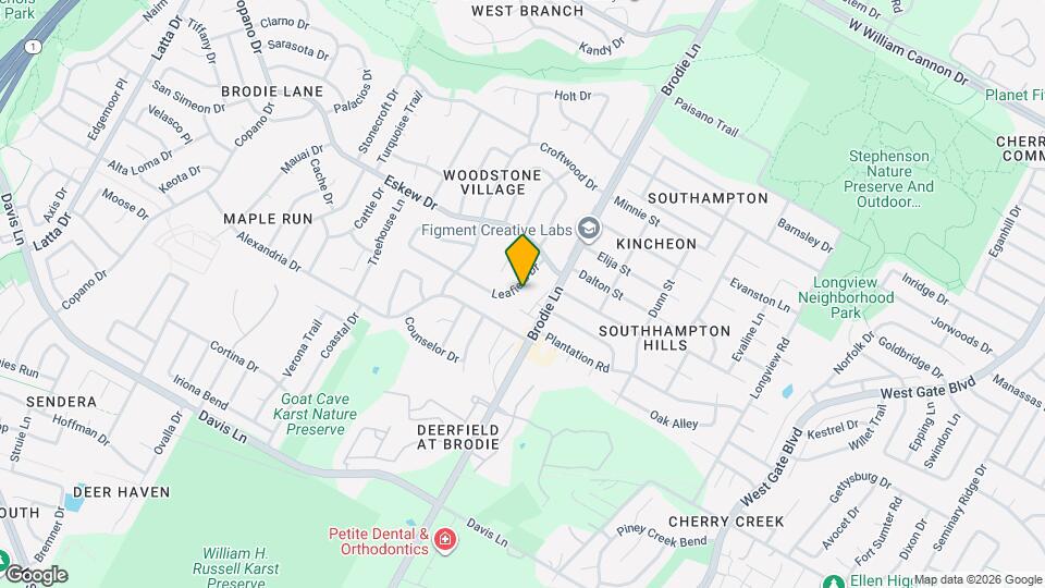 3603 Leafield Dr Map and Location Details