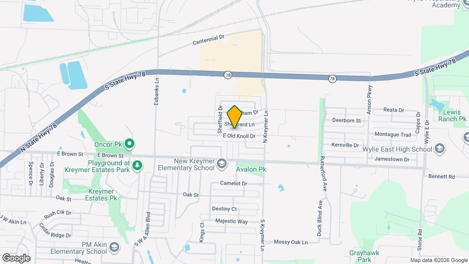 1211 Old Knoll Dr Map and Location Details