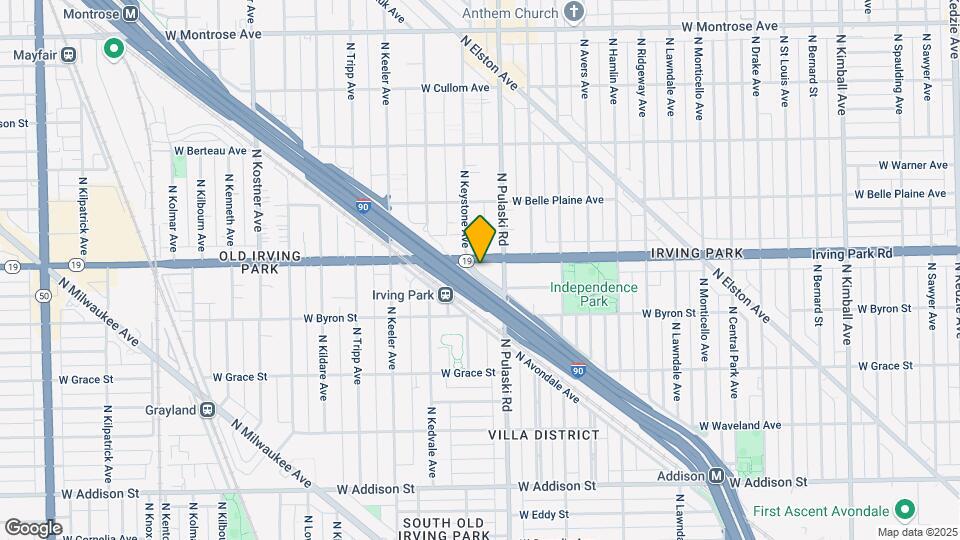 4019 W Irving Park Rd Map and Location Details