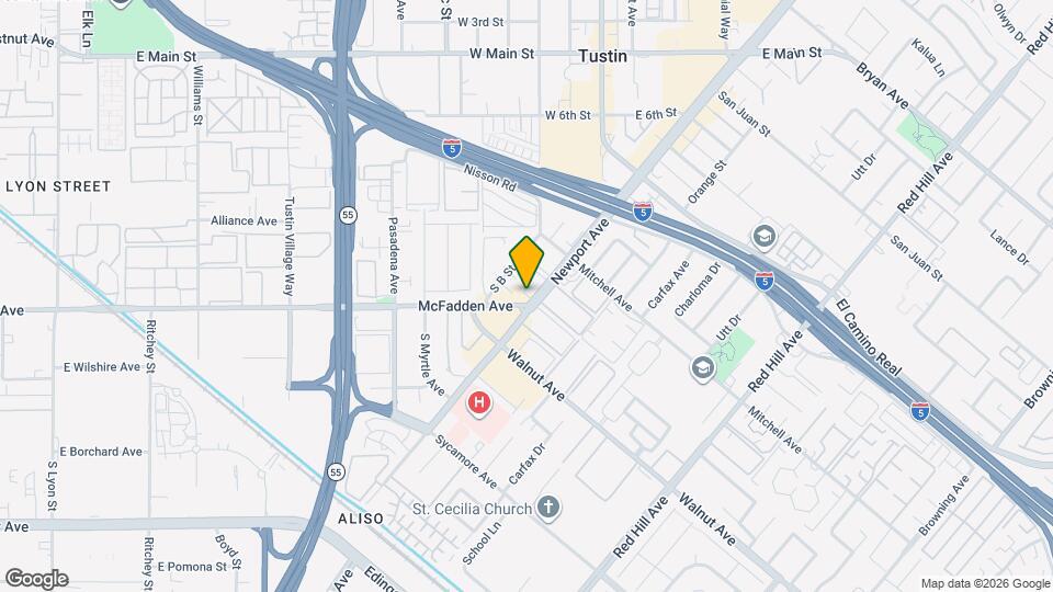 14225 Newport Ave Map and Location Details