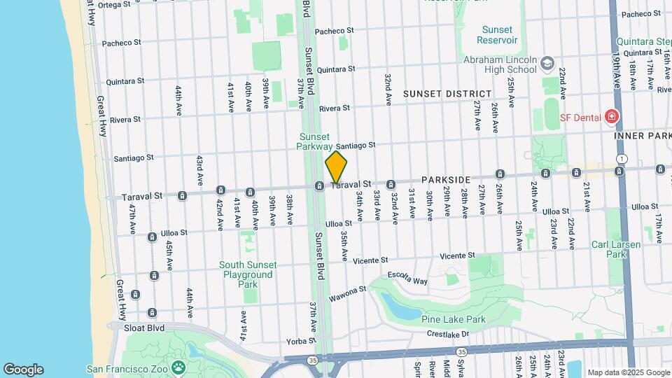 2515 Taraval St Map and Location Details