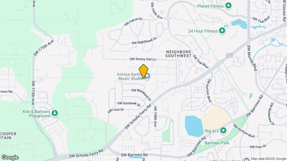 11855 SW Finch St Map and Location Details