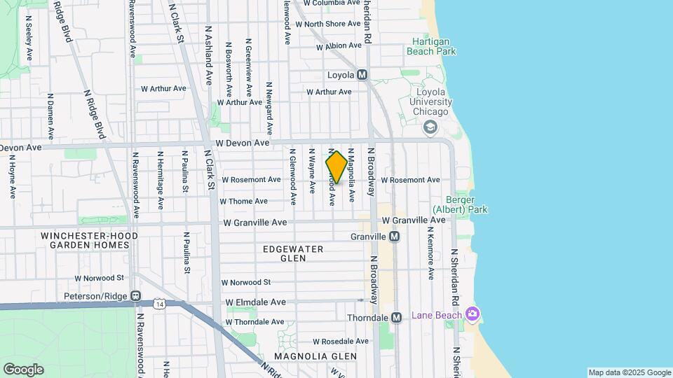 6251 N Lakewood Ave, Unit 1 Mapa y Detalles de la Ubicación