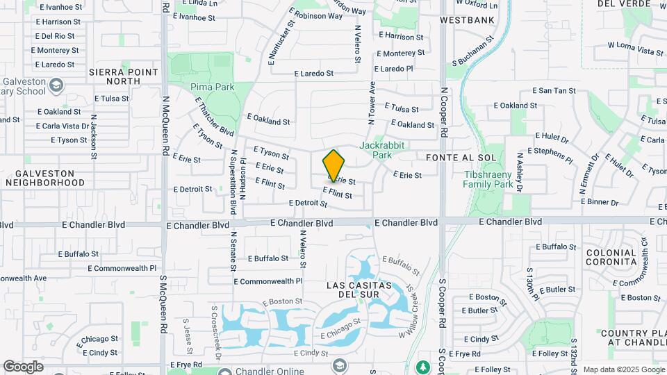 1600 E Flint St Map and Location Details