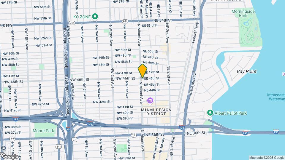 4543 N Miami Ave Mapa y Detalles de la Ubicación