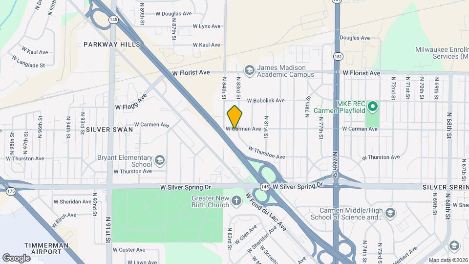 8301 W Carmen Ave Map and Location Details