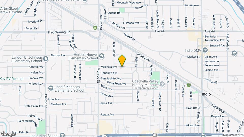 82269 Valencia Ave Mapa y Detalles de la Ubicación