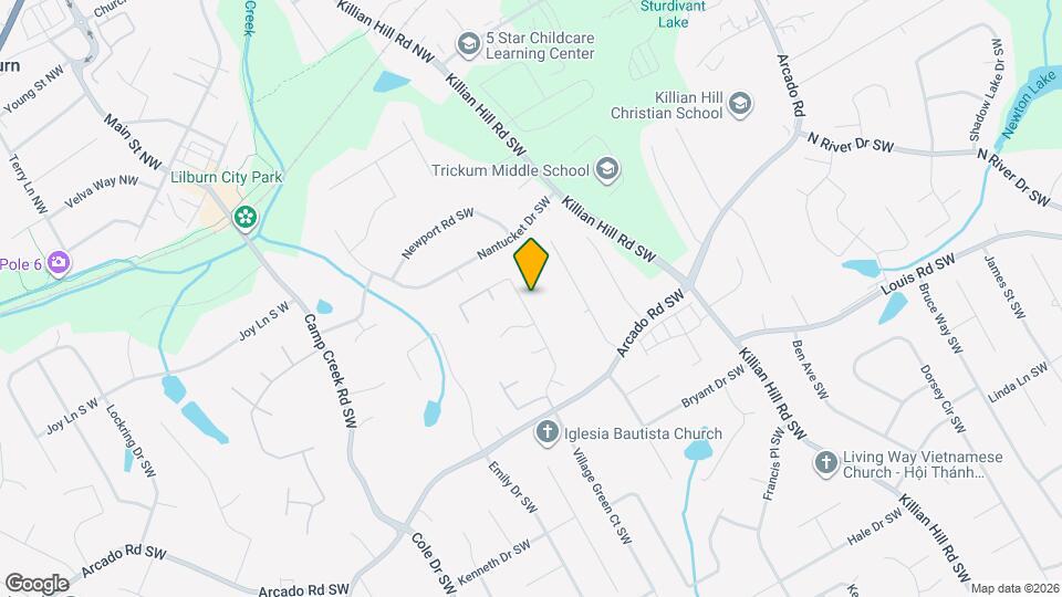 180 Village Green Ct SW Map and Location Details