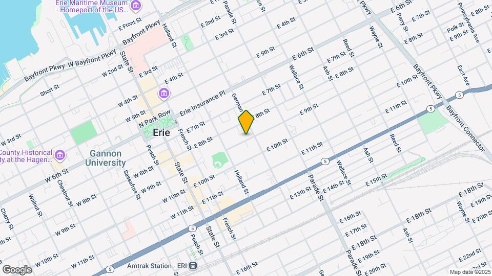 250 E 9th St Map and Location Details