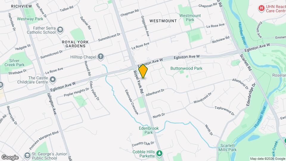 1387 Royal York Rd Map and Location Details