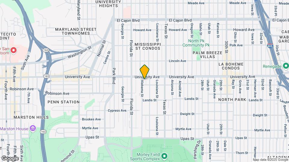 3821 Alabama St Map and Location Details