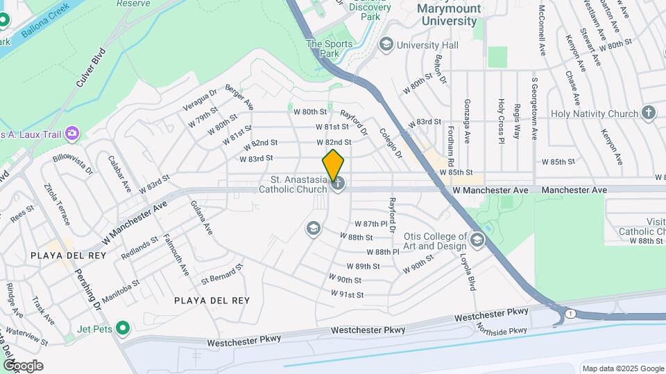 7395 W Manchester Ave Map and Location Details