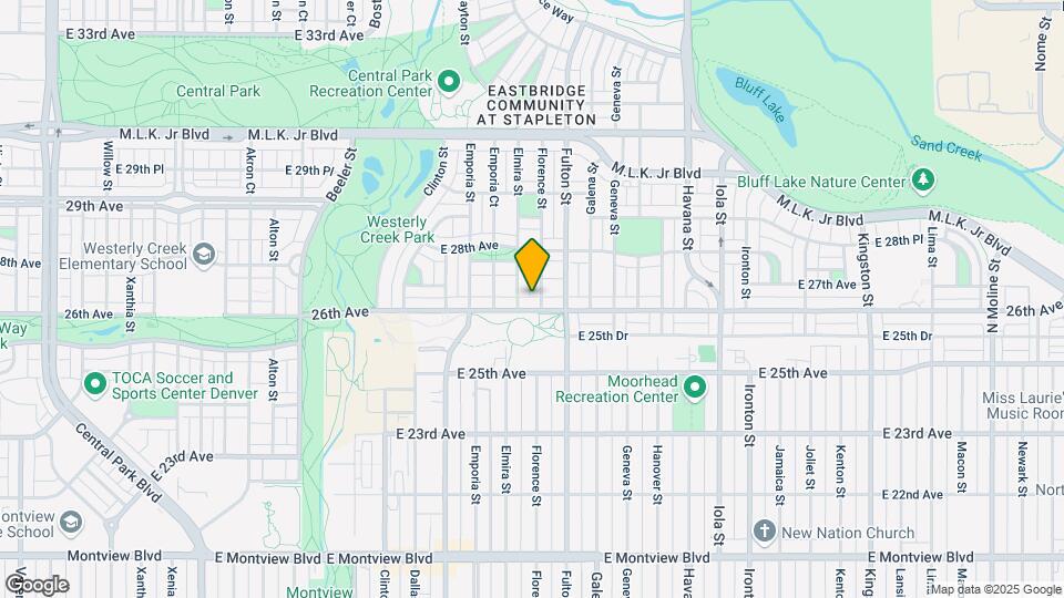 10361 E 26th Ave Map and Location Details