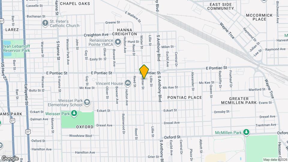 2727 Winter St Map and Location Details