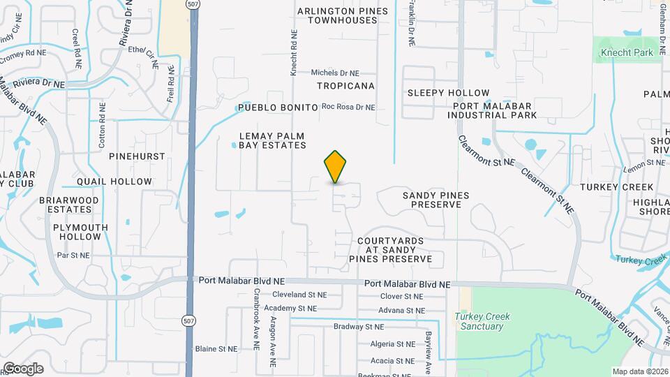 1196 Goldenrod Cir NE Map and Location Details