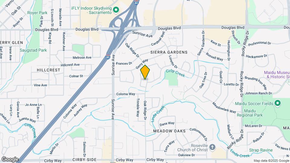 614 Oak Ridge Dr Map and Location Details