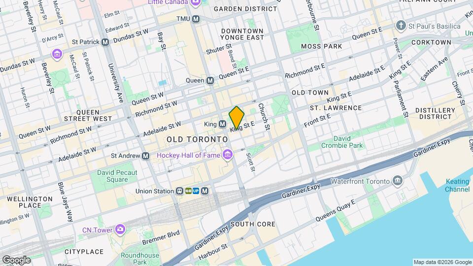 7 King St E, Unit 1117 Map and Location Details
