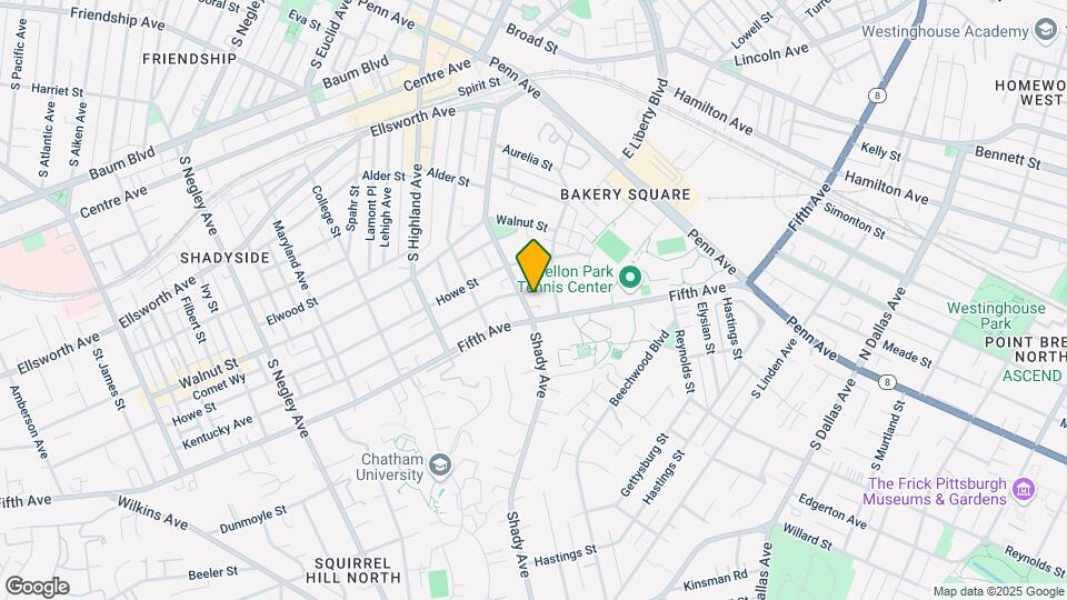605 Shady Ave, Unit B2 Mapa y Detalles de la Ubicación