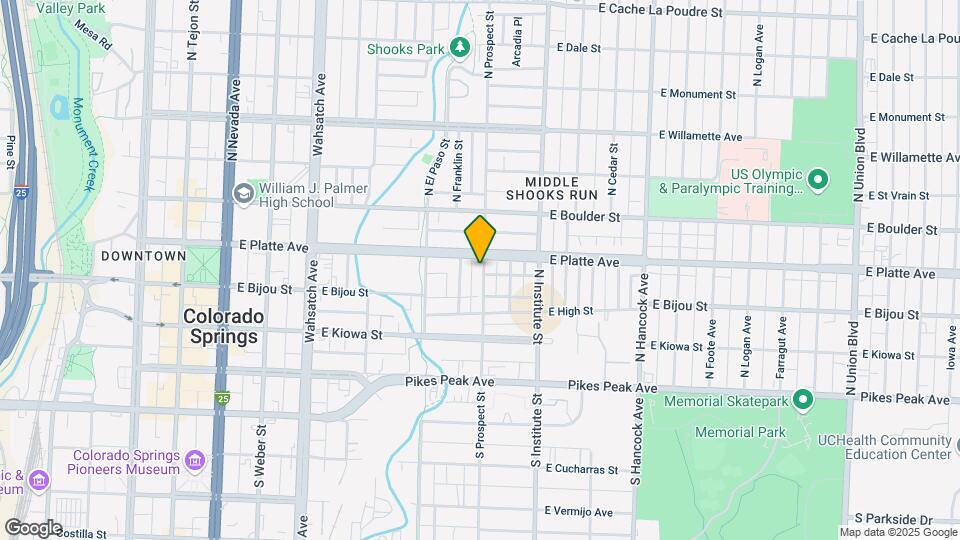 238 N Prospect St Map and Location Details