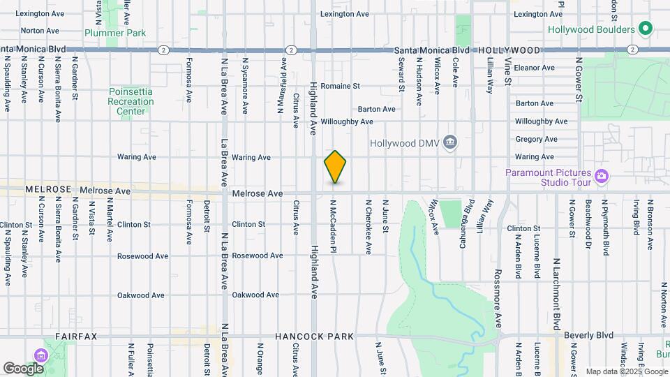 702 N McCadden Pl Map and Location Details