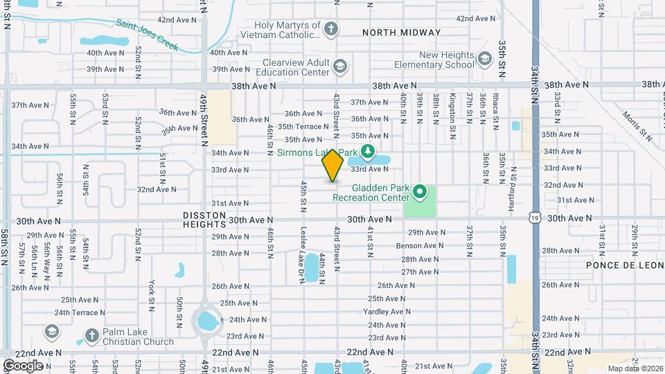 4301 32nd Ave N Mapa y Detalles de la Ubicación