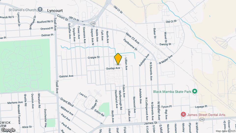 307 Dunlap Ave Map and Location Details