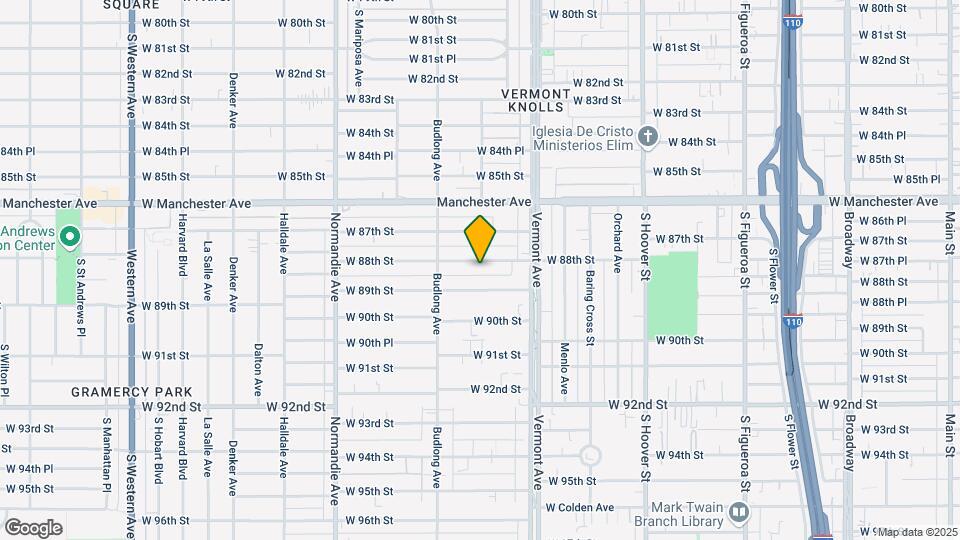 1106 W 88th St Map and Location Details