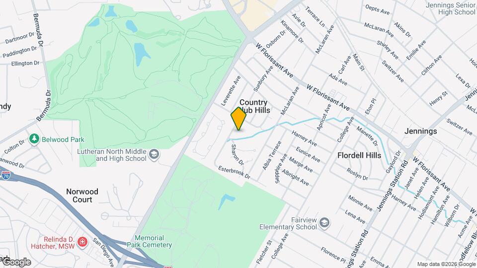 7414 Pleaseway Dr Map and Location Details