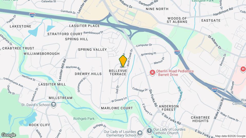 3506 Bellevue Rd Map and Location Details