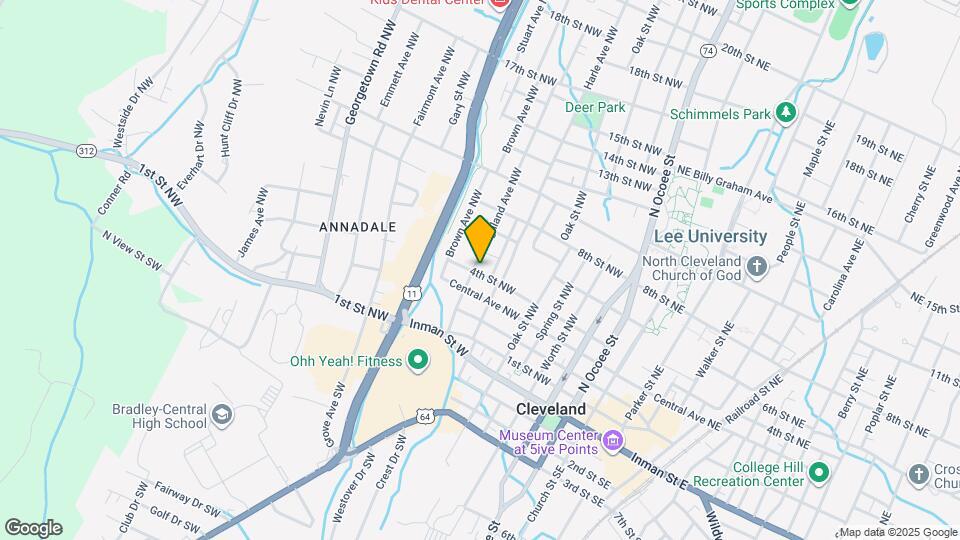 410 Highland Ave NW Map and Location Details