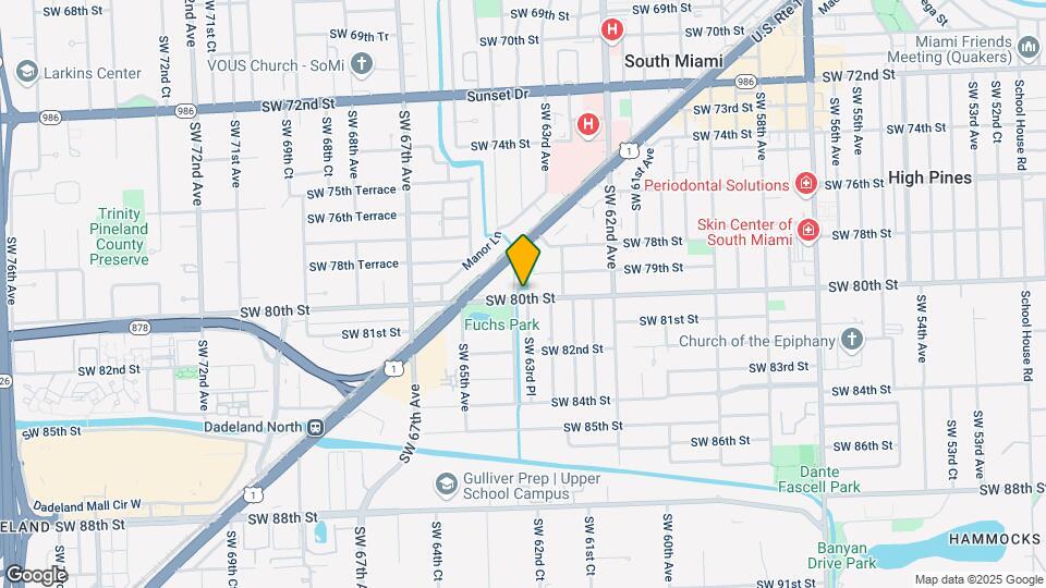 6341 SW 80th St Map and Location Details