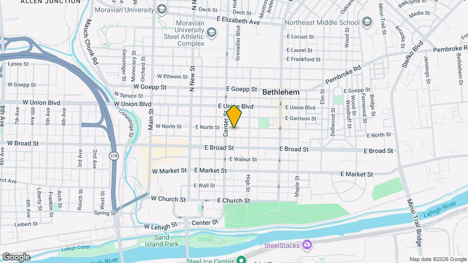 118 E North St Map and Location Details