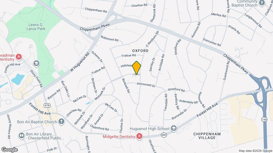 8209 Barningham Rd Map and Location Details