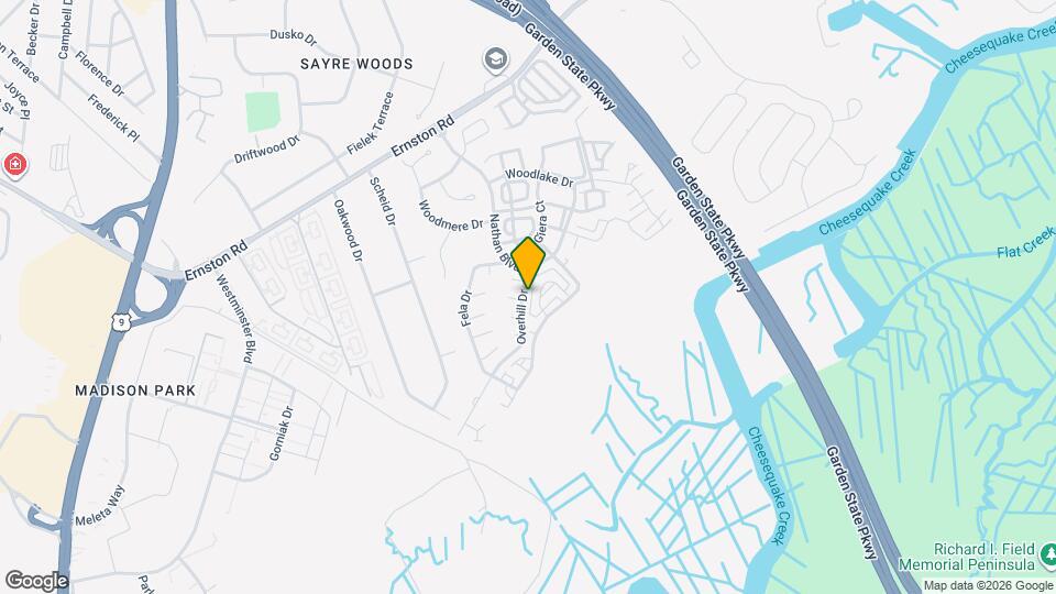 25 Overhill Dr Map and Location Details