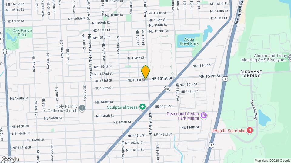 1560 NE 151st St Map and Location Details