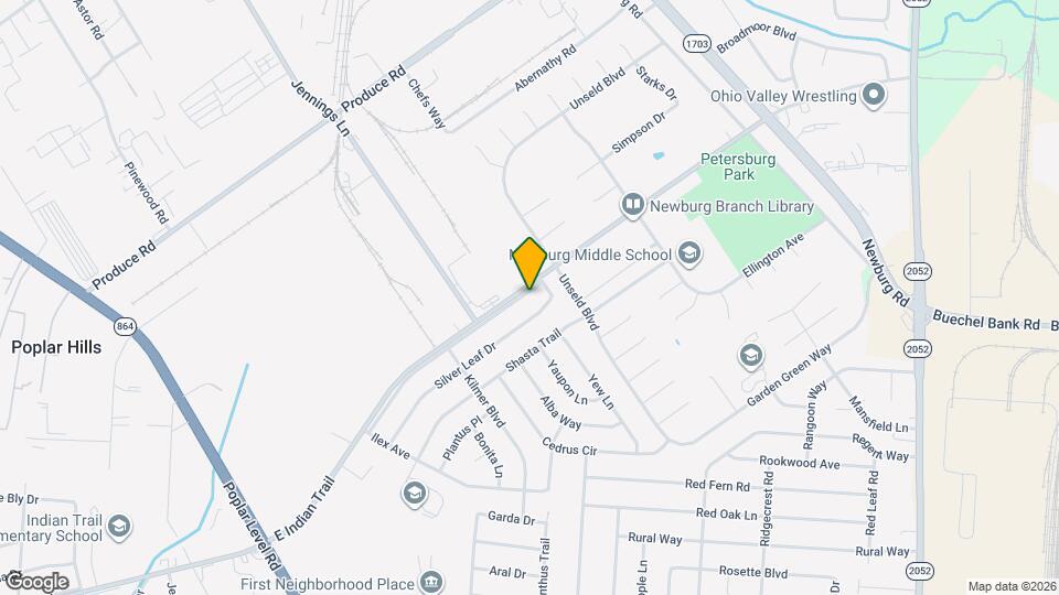 4624 E Indian Trail Map and Location Details