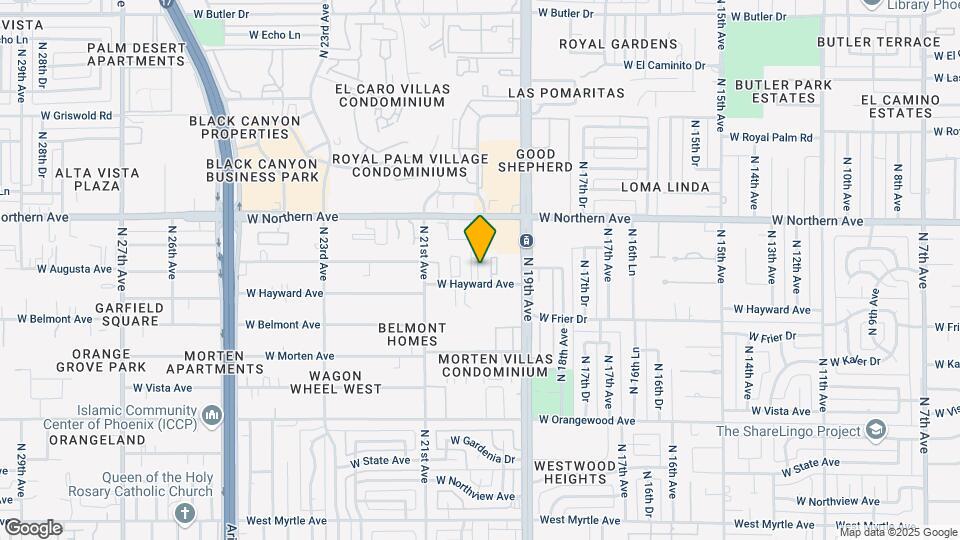 7763 N 19th Ln Map and Location Details