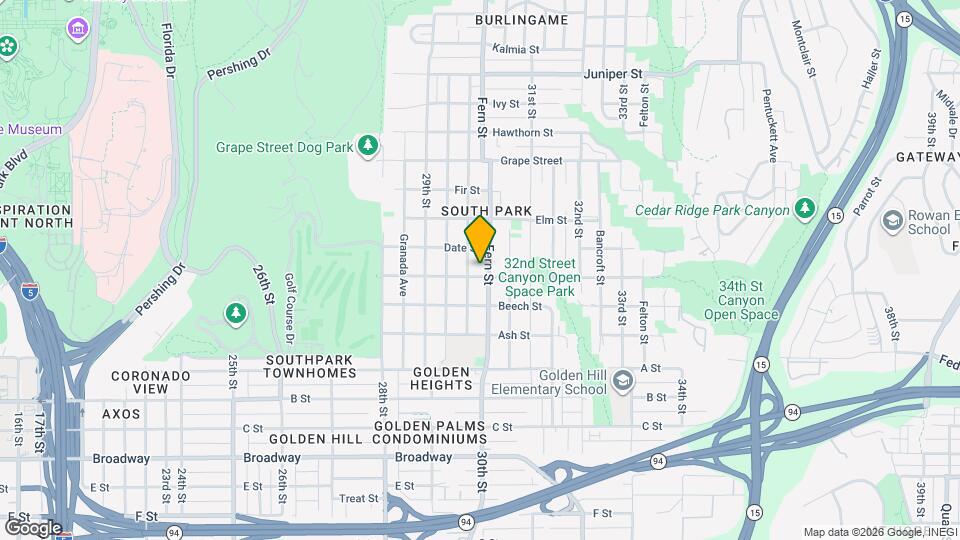 3022-3028 Cedar St Map and Location Details